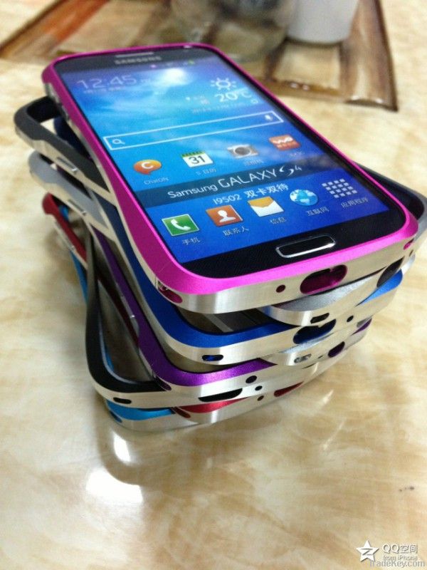 Hybrid Dual Color Aluminum Case Bumper for Samsung Galaxy S4 I9500