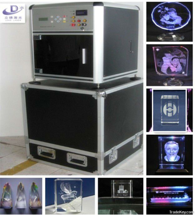 Portable 3d crystal subsurface laser engraving machine(LD-EG-602Aï¼