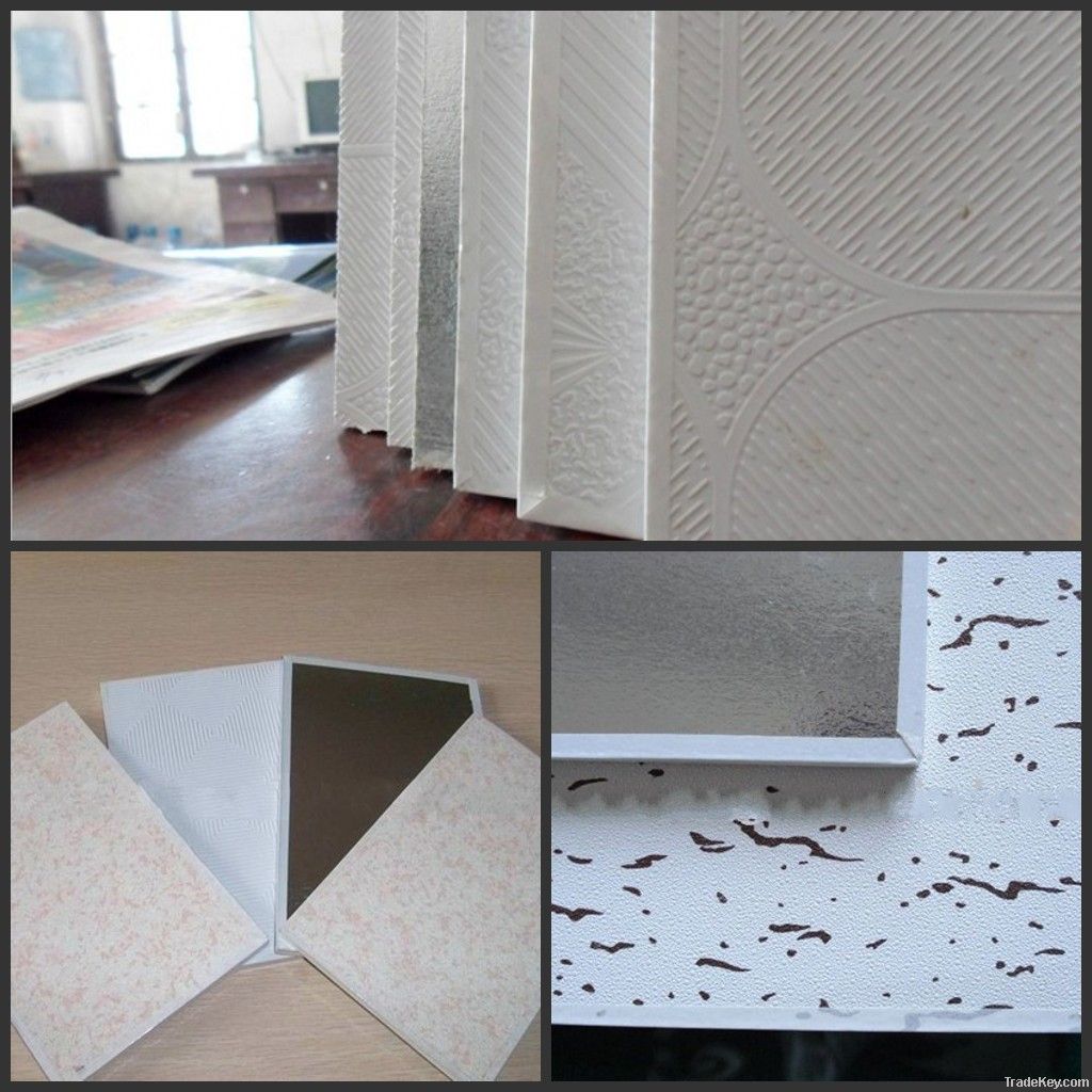 595/603/1195/1210/1213mm vinyl gypsum board with aluminum foil