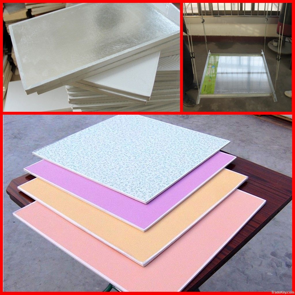 pvc laminated gypsum ceiling tile