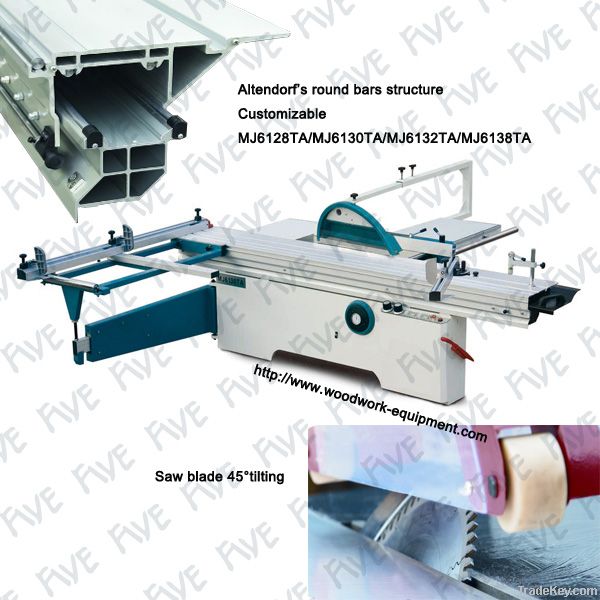 Woodworking machine siding table panel cutting saw