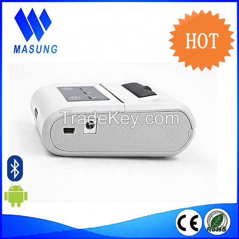 Portable mobile handheld bluetooth 58mm thermal printer for food order