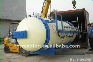 Tire retreading machine-curing chamber