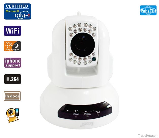 PTZ 10x zoom CCD IR onvif wireless ip camera