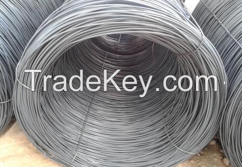 Hot rolled steel Wire Rod in coils, 5.5mm 6.5mm Low Carbon Steel MS Wire Rods