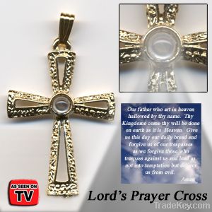 Lord's Prayer Cross Necklace