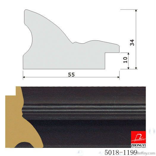 Black Carved Picture Frame Moulding PS Moulding