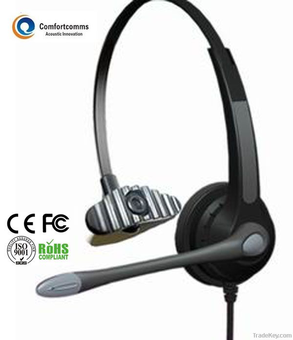 Monaural call center skype headset