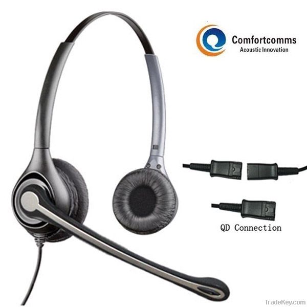 Specialized call center computer headset with microphone