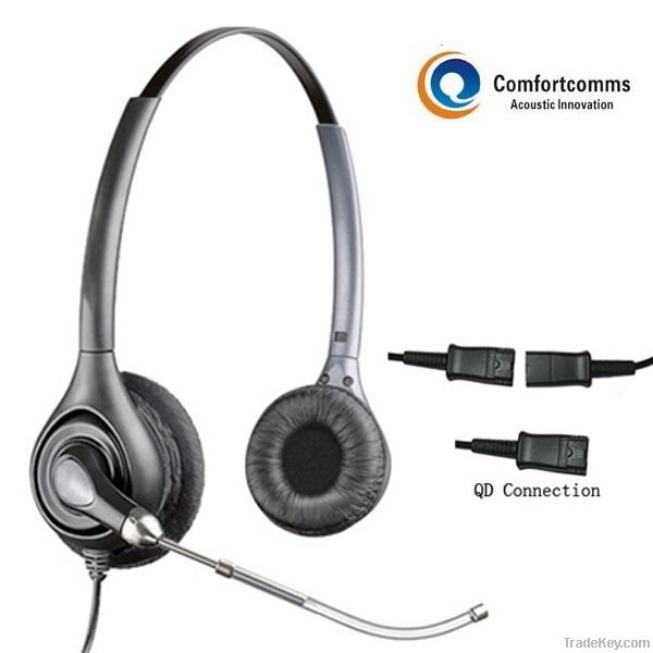 Specialized call center computer headset with microphone