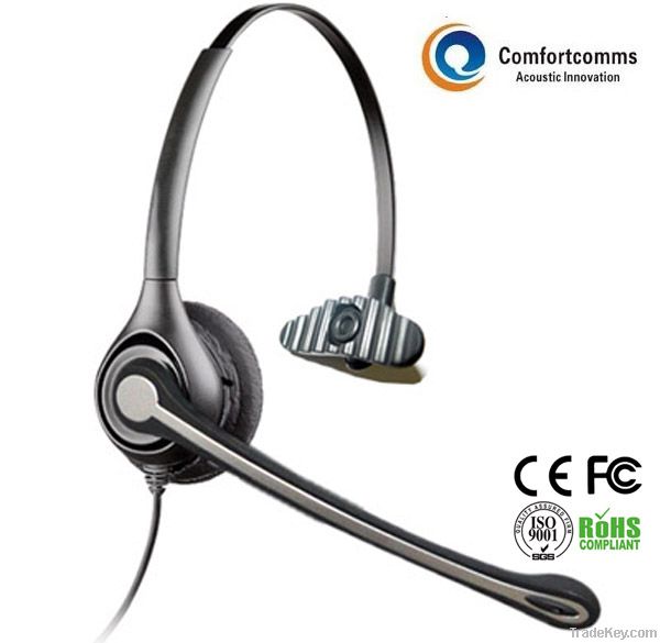 Professional headset with noise-canceling microphone