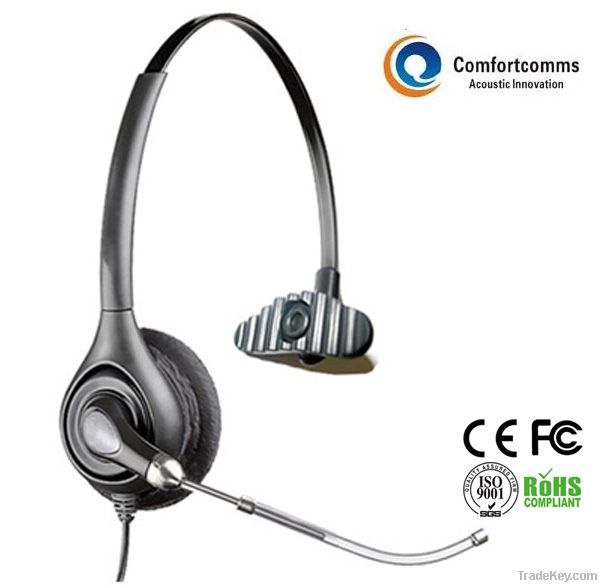 Professional headset with noise-canceling microphone