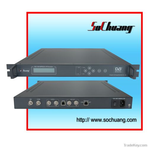 MPEG-2 IP Encoder(SDI+AV in, ASI+IP(UDP) out)