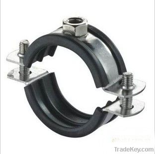 pipe clamp with rubber