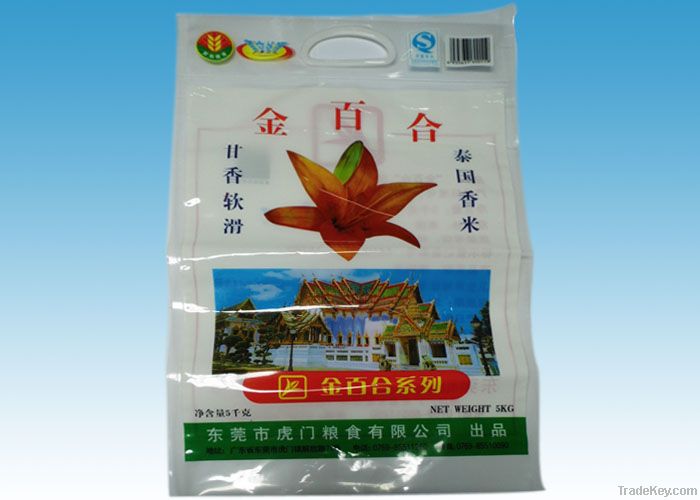 Gravure Printing Plastic Food Packaging Bags For Rice