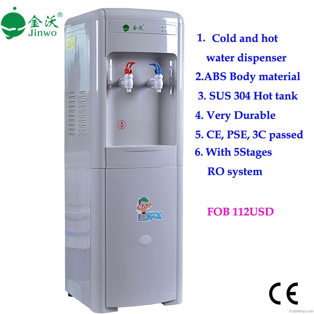 Standing RO system hot & cold water dispenser