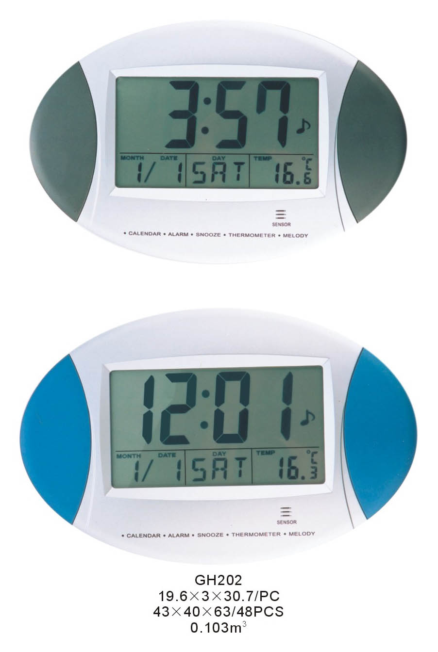 LCD  desk clock