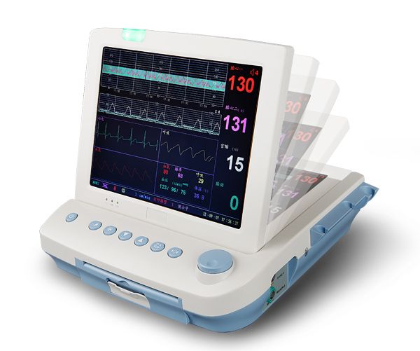 12.1 inch Fetal/Maternal monitor, Maternal spo2, HR, NIBP, Temp, ECG, RR