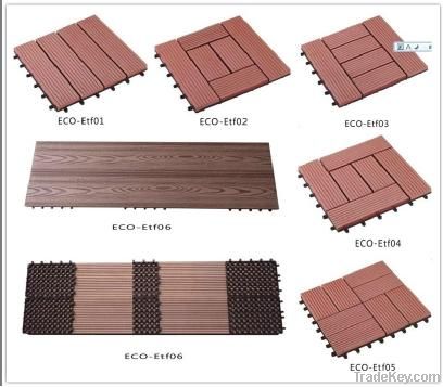 Wpc veranda easy interlocking deck tiles