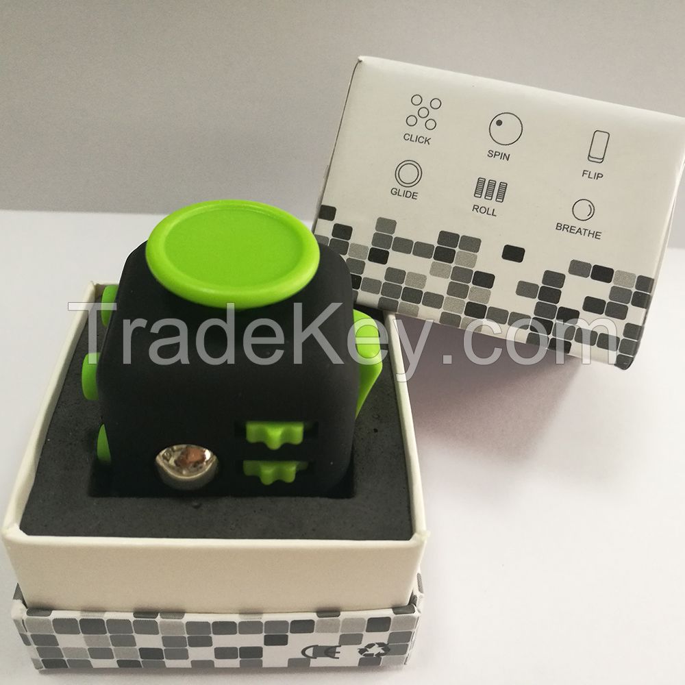 2017 hot sale fidget toys EDC/ADHD stress reliever fidget cube for Adults and Children