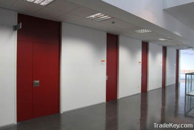 Adjustable steel frame for interior doors of melamine, laminate or HPL