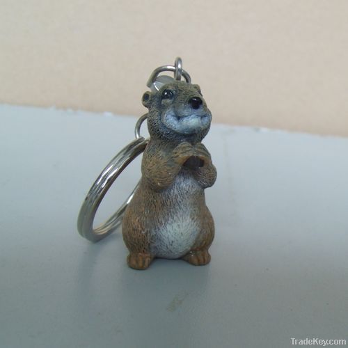 Key Ring with Animal Figurine