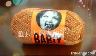 Acrylic clip gold silk yarn