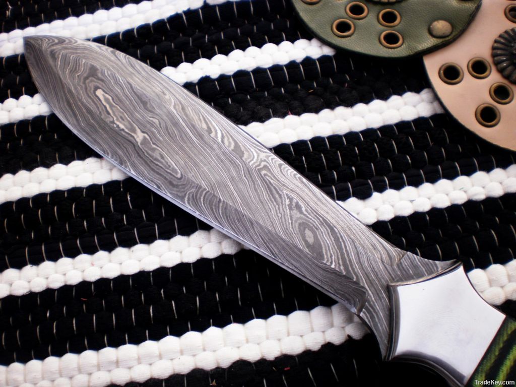 Damascus Fixed Knife