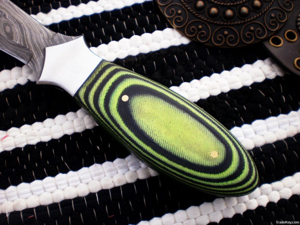 Damascus Fixed Knife