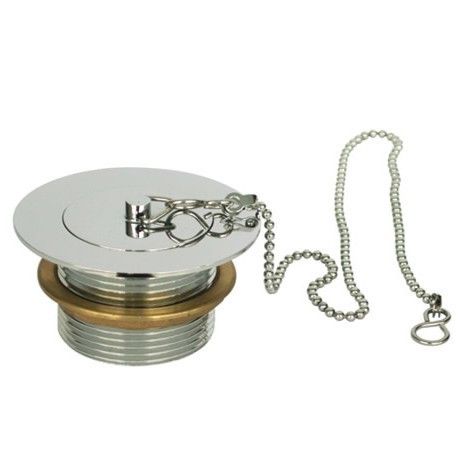 1 1/2&#039;&#039; Bath Waste Short Tailed Unslotted Including Metal Plug &amp; Ball Chain