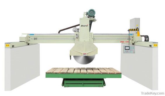 Multi-blade granite and marble block cutting machine