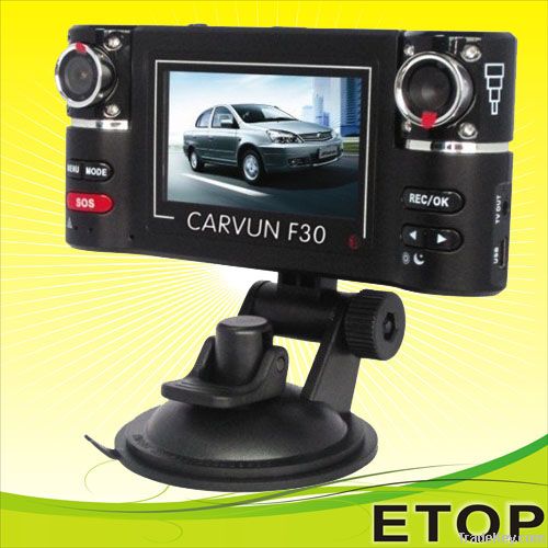 F30 dual lens car video recorder