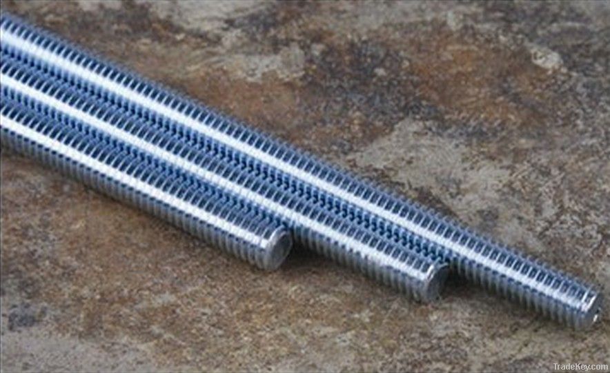 blue-white Carbon steel grade 4.8-6.8-8.8-10.9 threaded rod