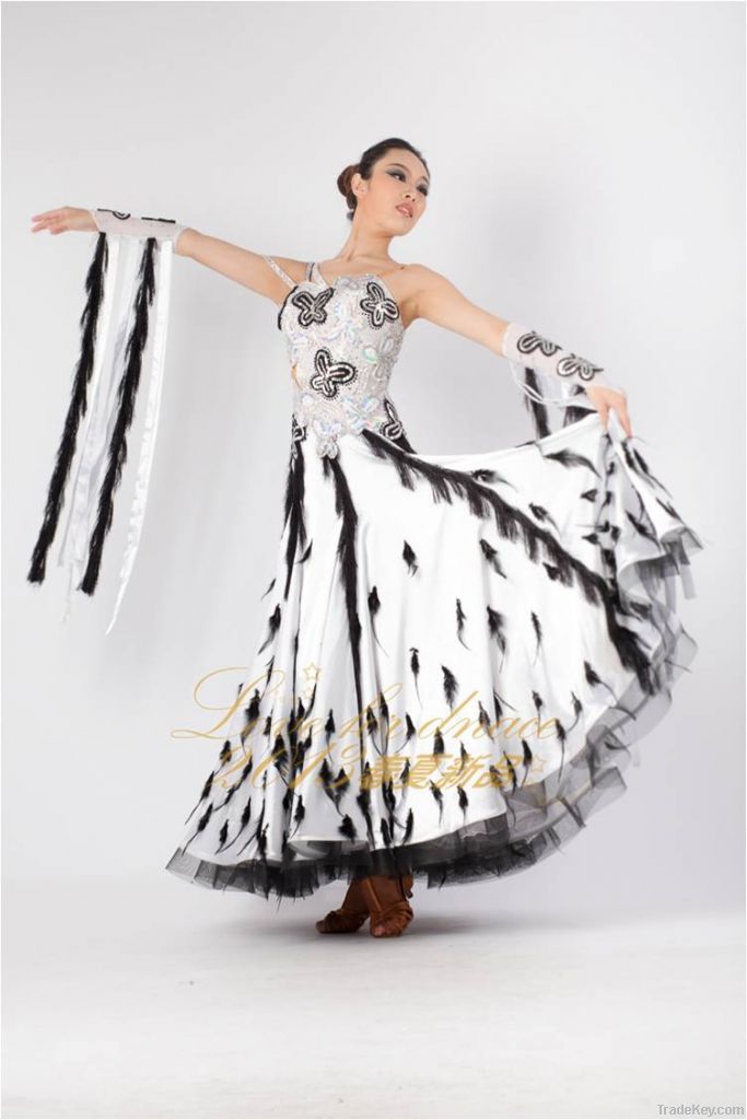 custom making ladies ballroom competition dance dress