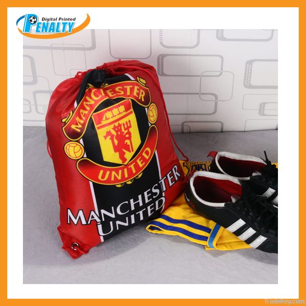 Promotional soccer drawstring backpacks for football fans