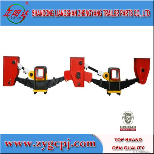 Semi-trailer steel suspension mechanical leaf spring suspension