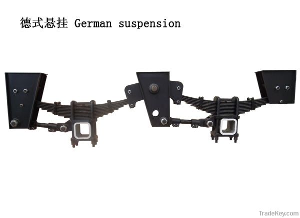 Semi-trailer steel suspension mechanical leaf spring suspension