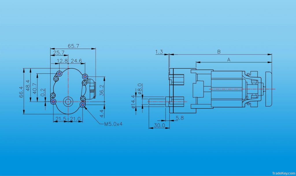 Series wound Gear motor - U54GA Series