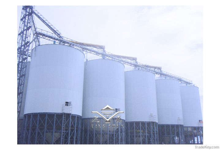 Grain Steel Silo in Flat Bottom