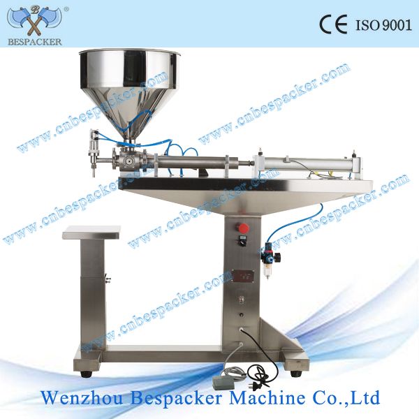 Semi automatic stand type with one filling nozzle milk bottle filling machine