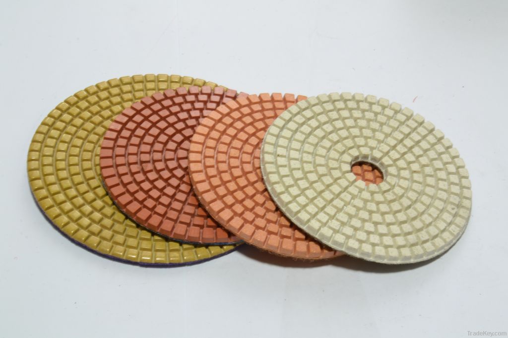 Resin granite polishing pads