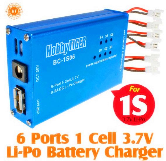 HobbyTiger BC1S06 1S 3.7V Lipo Charger for Walkera Mini Quadcopter