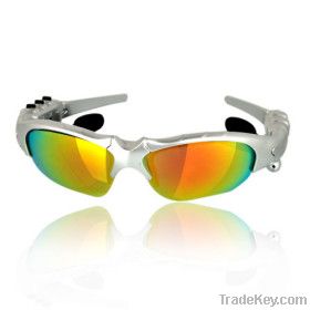 Coating Sunglass MP3 Player with Yellow Lens