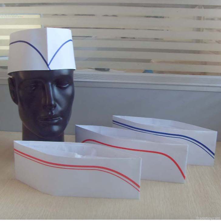 paper chef hat/forage hat