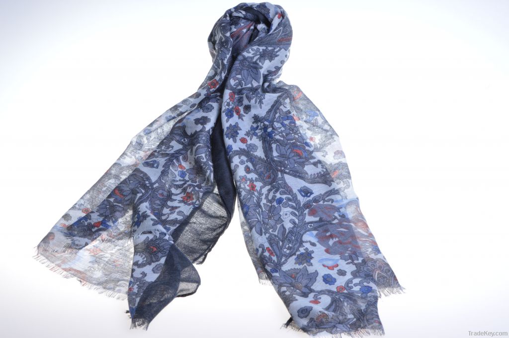 Fashion Paisley oblong printed scarf