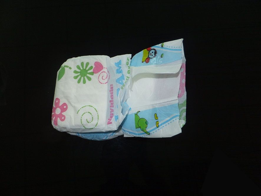 Cloth-like Diaper/Baby Nappy Factory/China Diapers with Magic Tapes and Elastic Wasiband