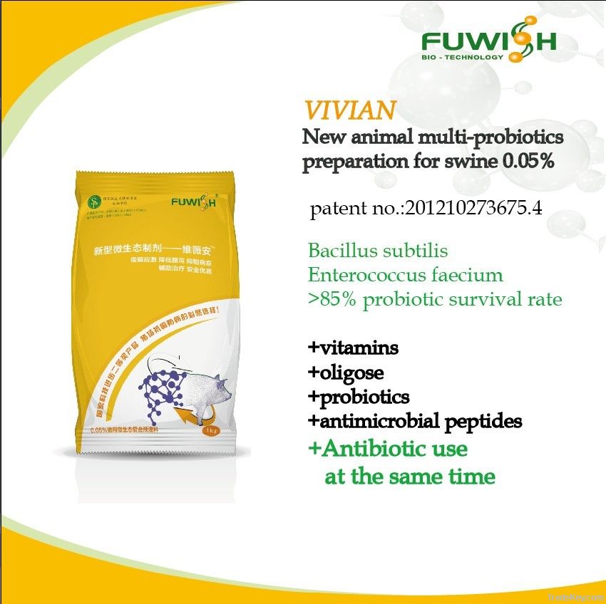 Vivian 0.05% probiotic premix for swine