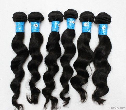 Indian human hair free tangle full bottom 12