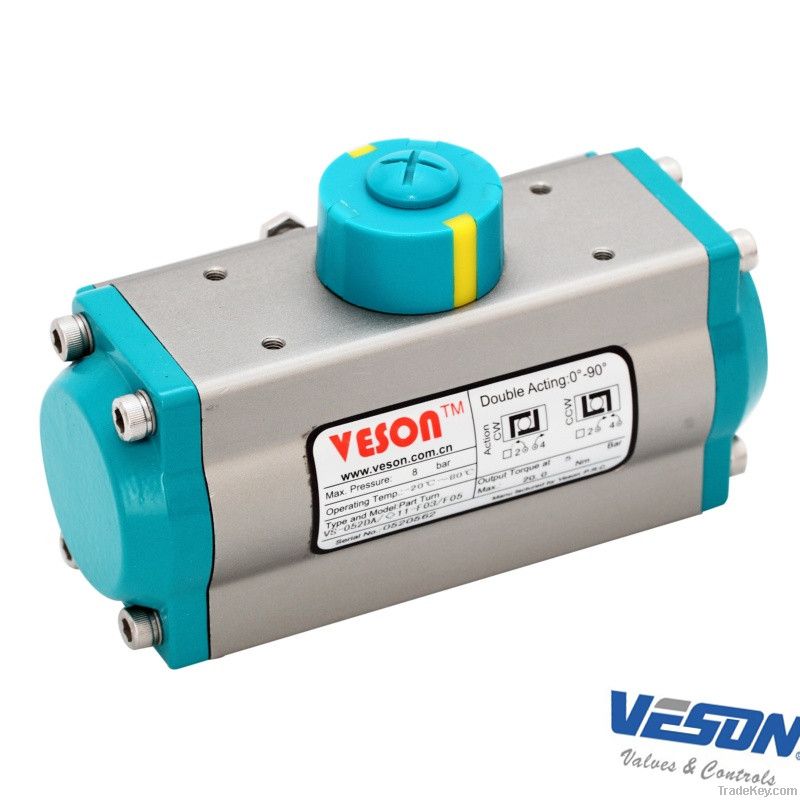 pneumatic actuator double acting/pneumatic rotary actuator