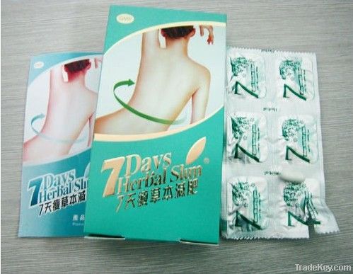 7 day herbal slim weight loss pill